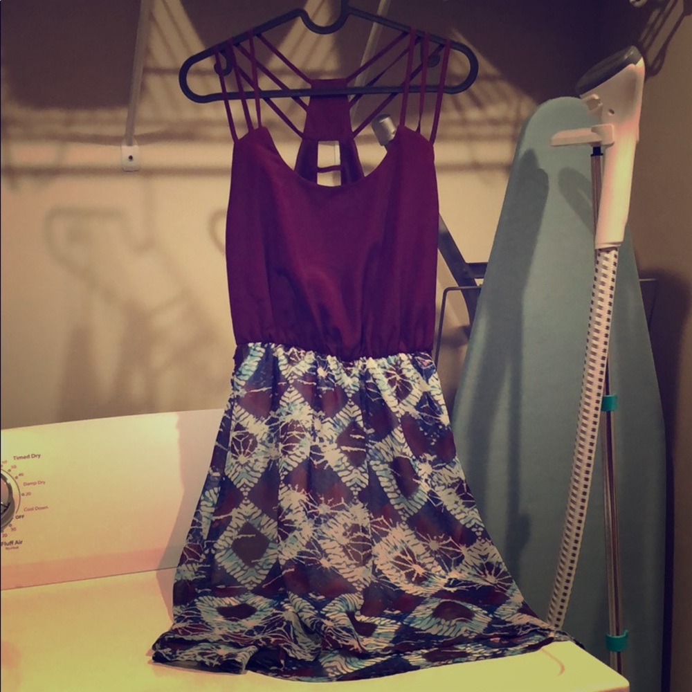 Purple and Blue Dress
